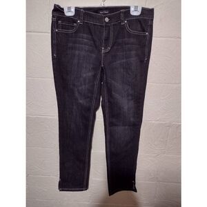 WHBM White House Black Market Size 6 Noir Ankle Jeans